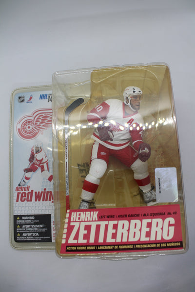 Henrik Zetterberg McFarlane NHL Hockey Series 14 - Detroit Red Wings - Yellowed Clamshell