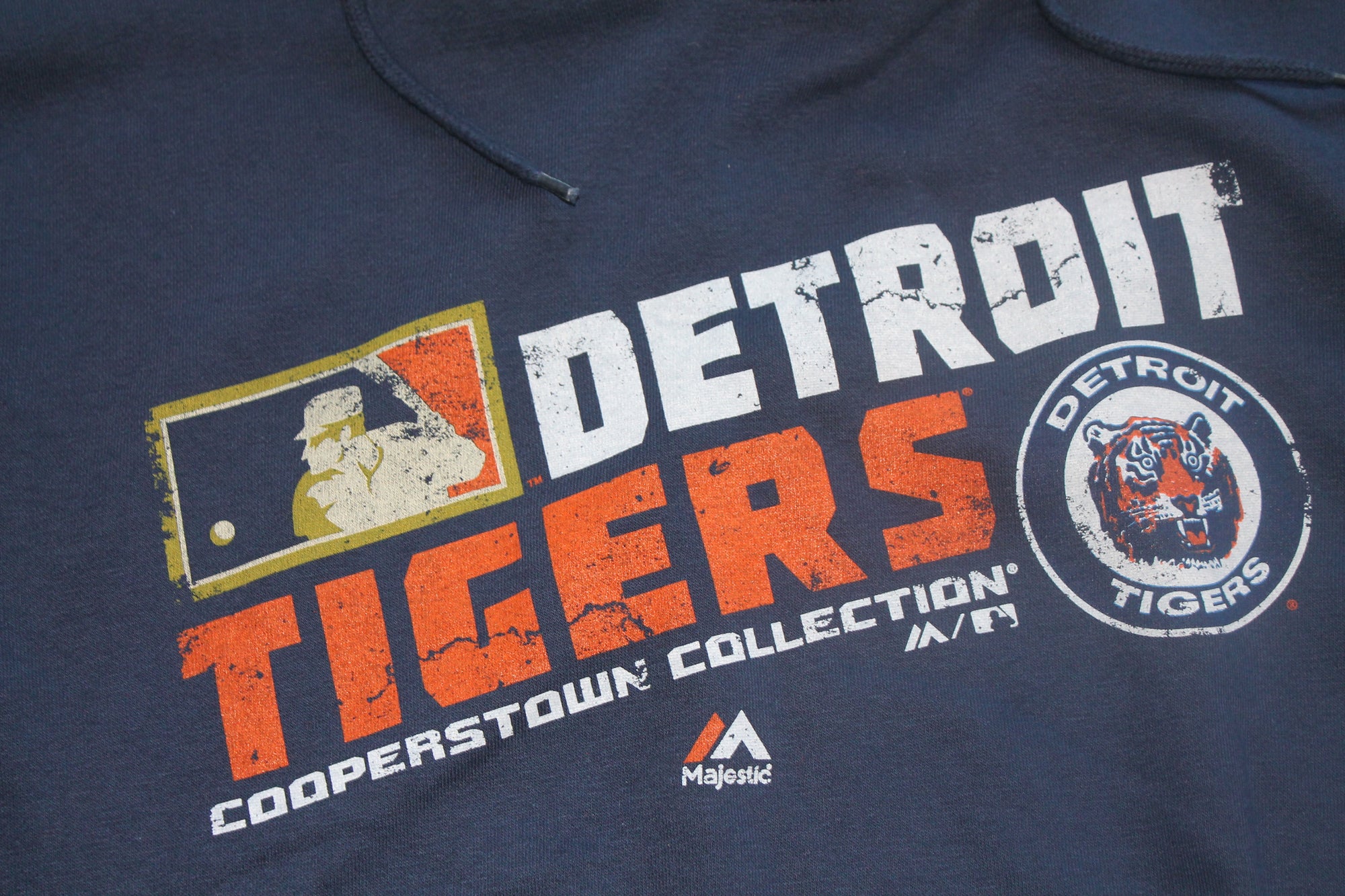 MLB Detroit Tigers Men's Majestic Cooperstown Collection Hoodie - XLarge