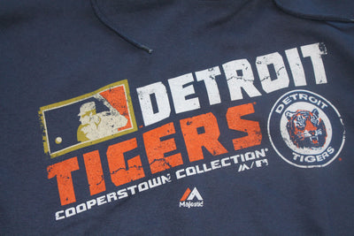 MLB Detroit Tigers Men's Majestic Cooperstown Collection Hoodie - XLarge