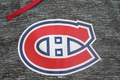 NHL Montreal Canadiens Men's Fanatics Hoodie (Grey with Blue Hood)