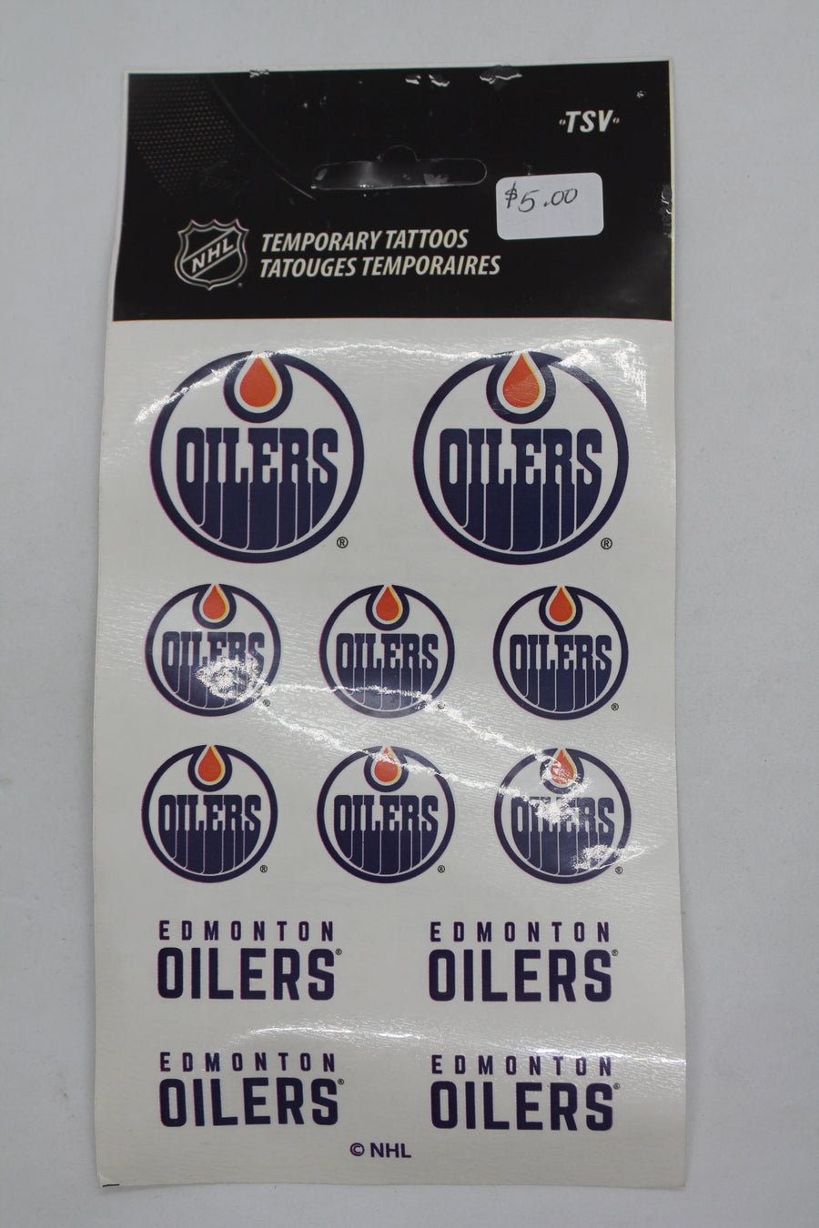 NHL Edmonton Oilers Temporary Tattoos