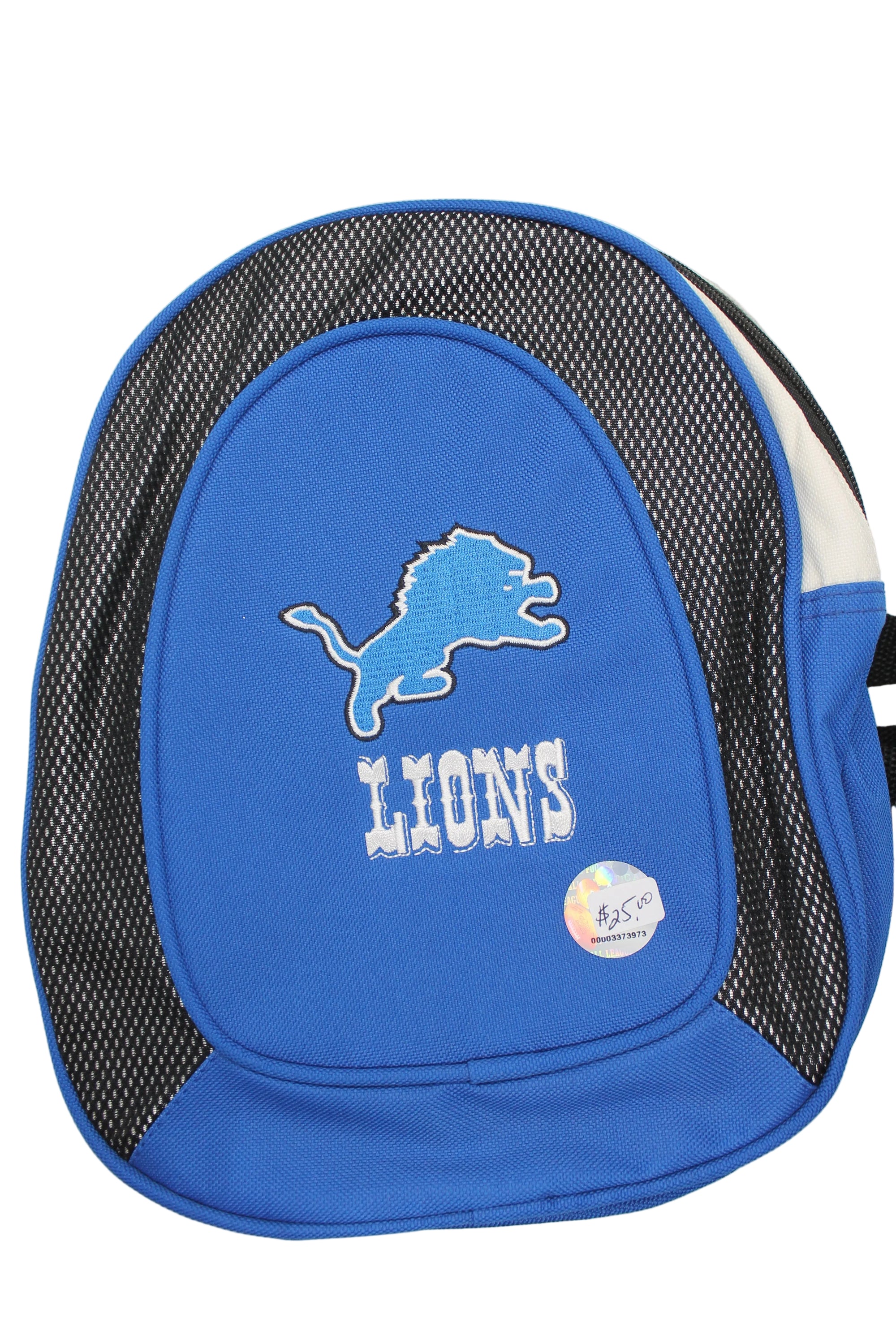 NFL Detroit Lions Mini Backpack - Black, Blue & White