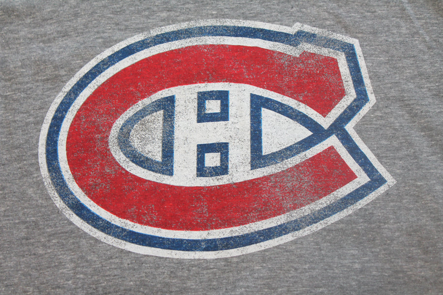NHL Montreal Canadiens Men's Fanatics Distressed Tee (Grey)