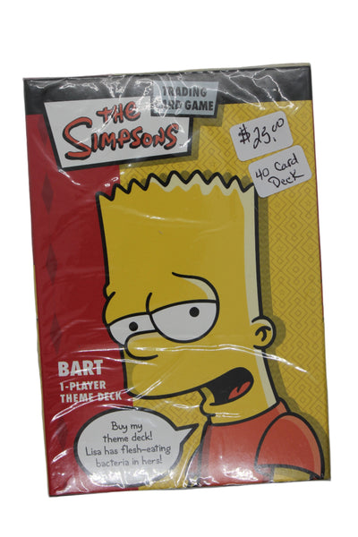 The Simpsons Trading Card Game, Bart Simpson 1 Player Theme Deck (New Sealed BOX)