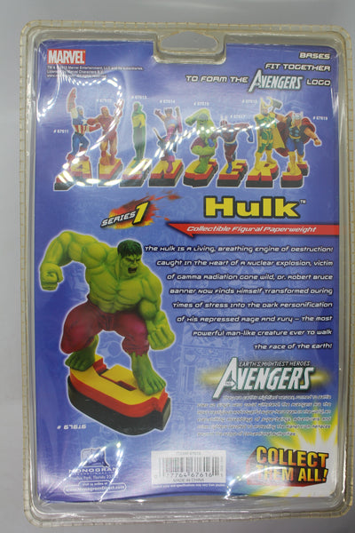 MARVEL UNIVERSE AVENGERS HULK RESIN PAPERWEIGHT FIGURAL STATUE FIGURE SERIES 1