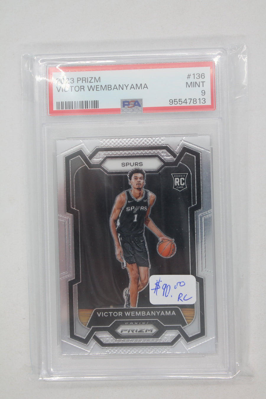 Victor Wembanyama 2023-24 Panini Prizm Rookies Rookie Card PSA MINT 9