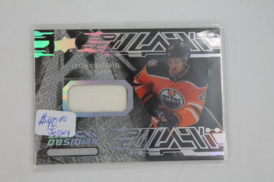 2019-20 SPX UD Black Obsidian Leon Draisaitl Jersey Card #OJ-LD