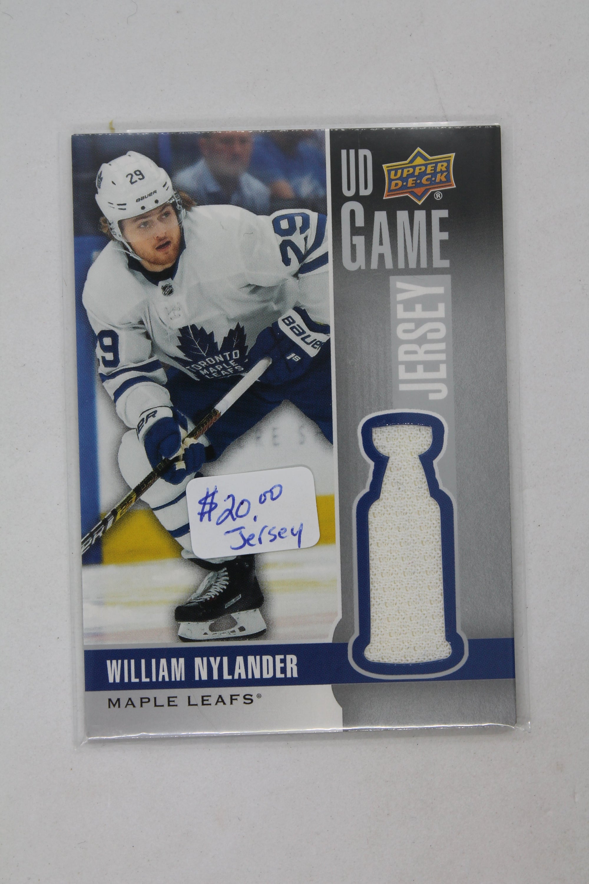 William Nylander 2019-20 Upper Deck Game Jersey Card - White