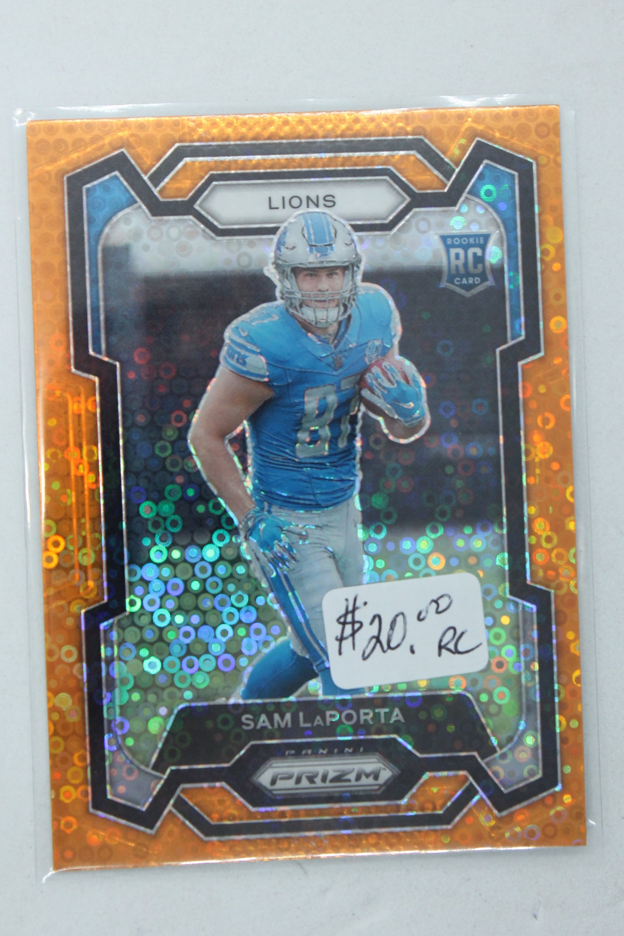 Sam LaPorta 2023 Panini Prizm Disco Prizm - Rookies - Rookie Card