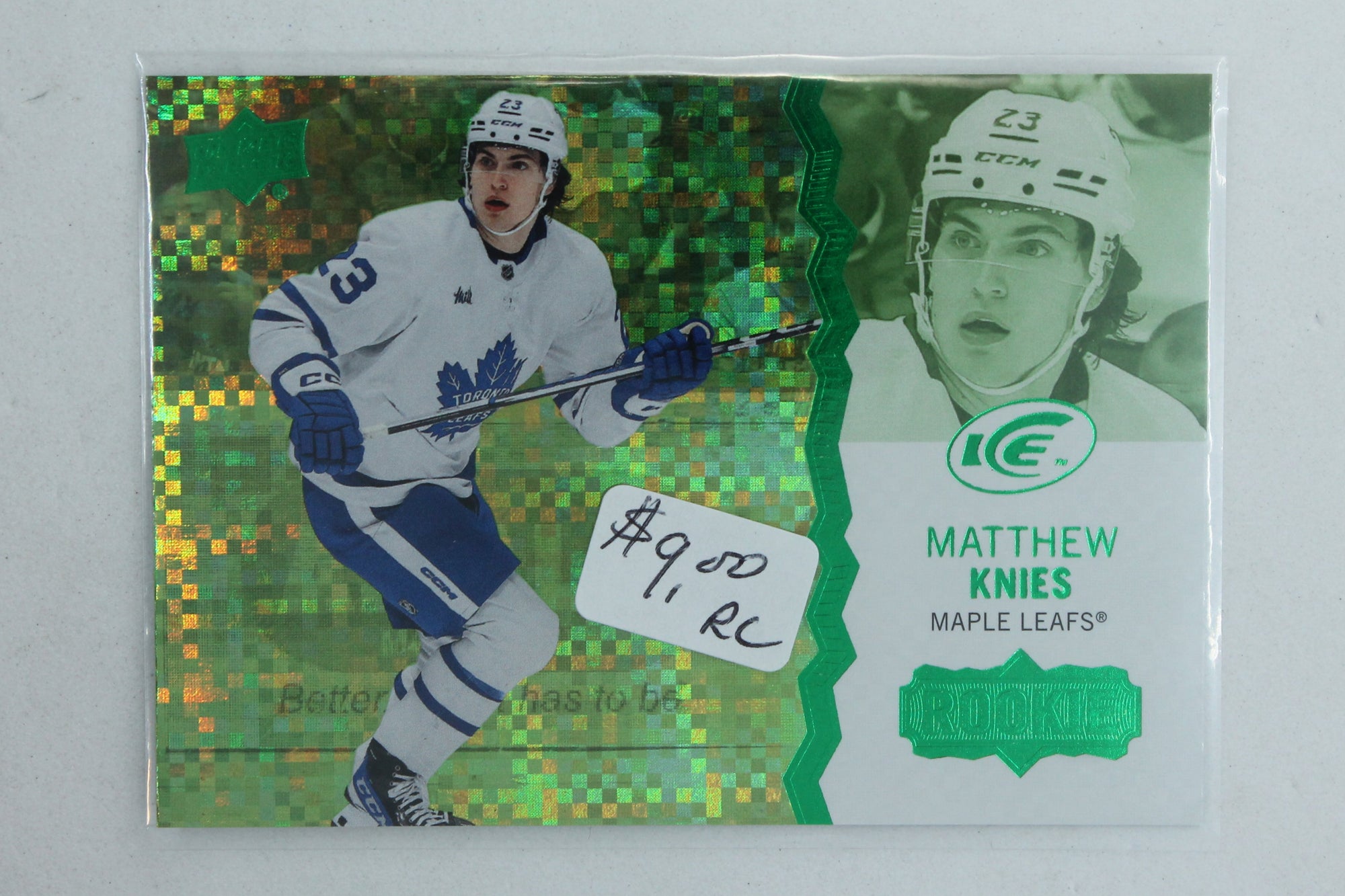 Matthew Knies 2023-24 Upper Deck Ice Green - Rookies Rookie Card