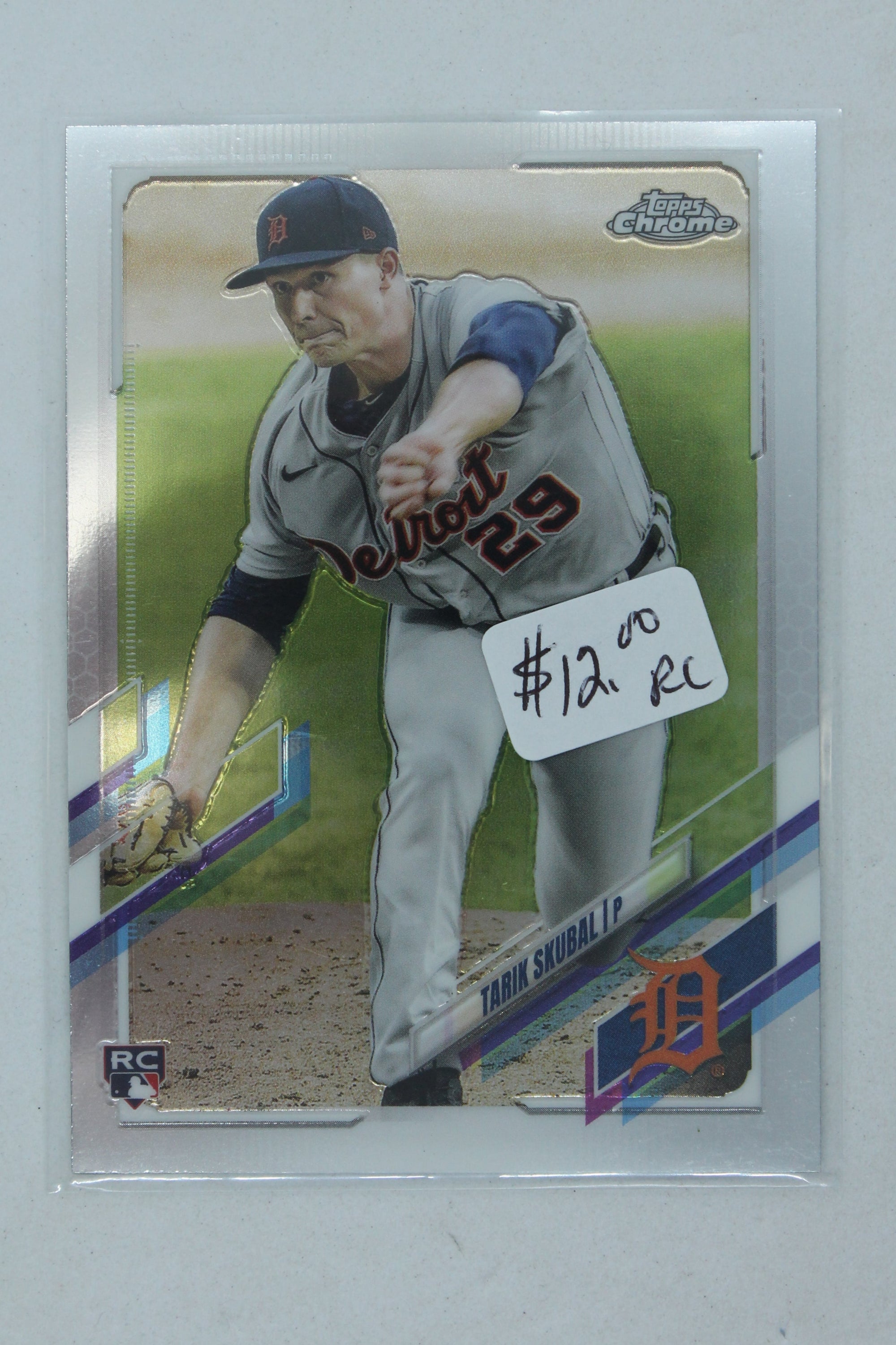 Tarik Skubal 2021 Topps Chrome Rookie Card