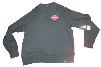 NHL Montreal Canadiens Men's 47 Brand Pullover 1/4 Zip - XXLarge