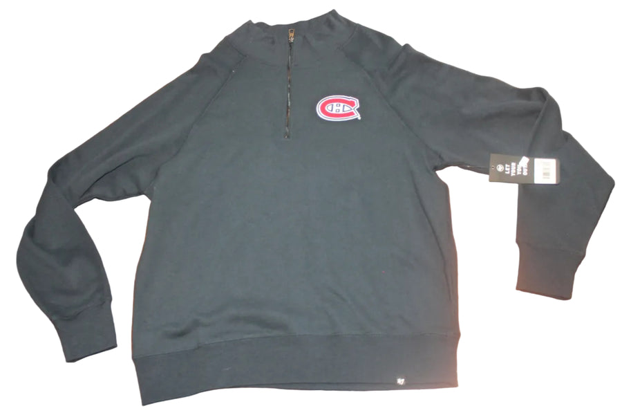 NHL Montreal Canadiens Men's 47 Brand Pullover 1/4 Zip - XXLarge