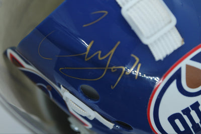 NHL Edmonton Oilers Franklin Mini Mask - Signed by Curtis Joseph
