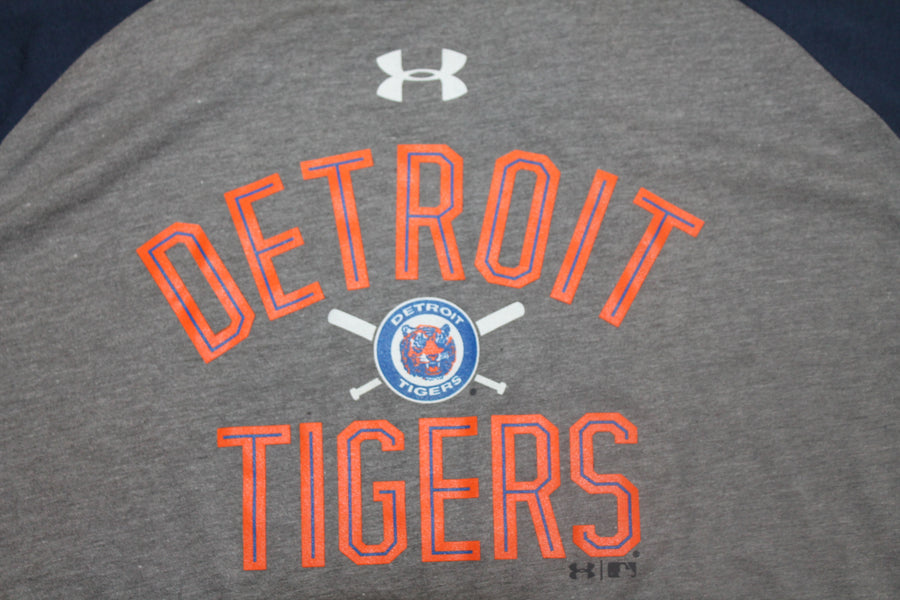MLB Detroit Tigers Men's Under Armour HeatGear 3/4 Tee - XXLarge