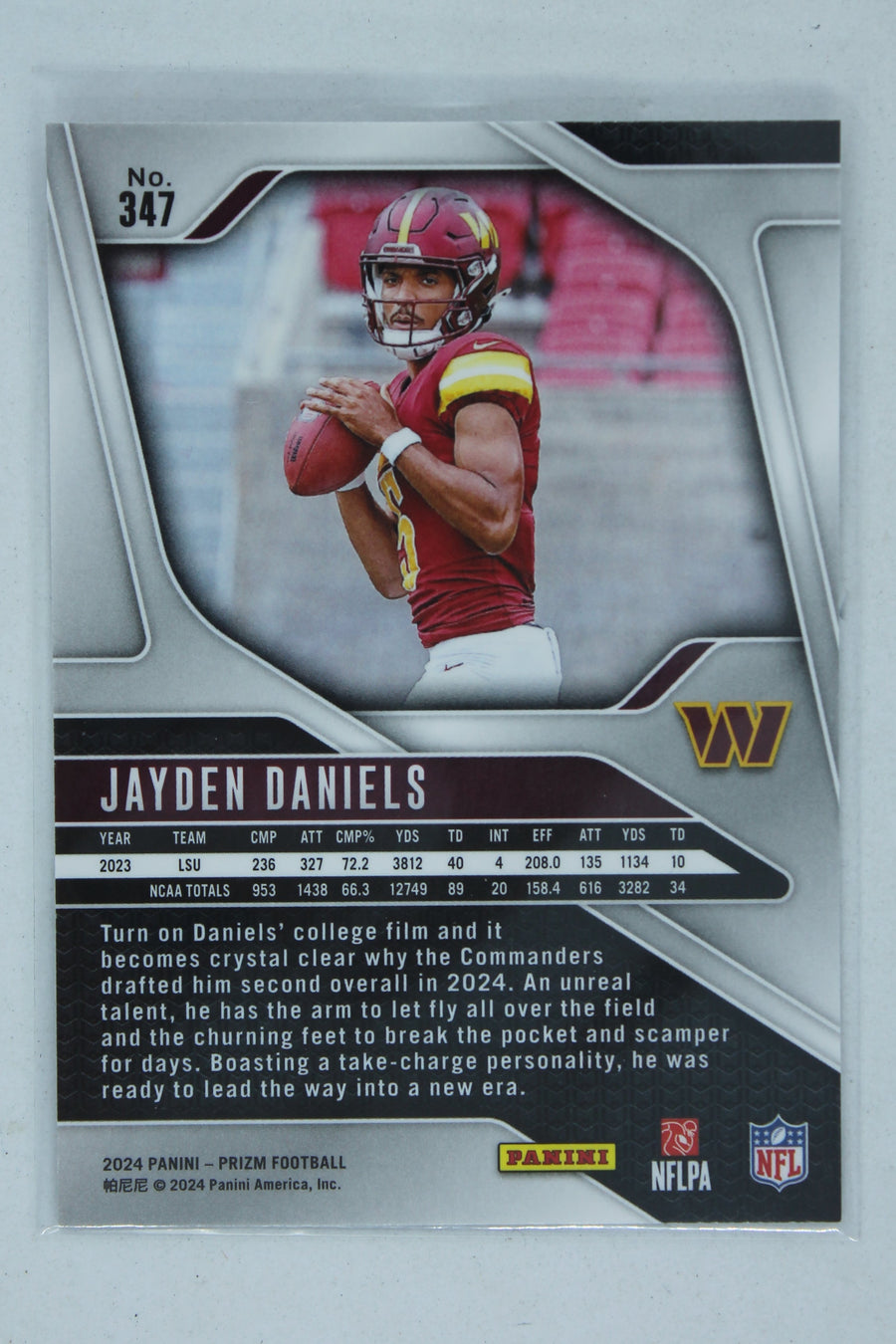 Jayden Daniels 2024 Panini Prizm - Rookies Rookie Card