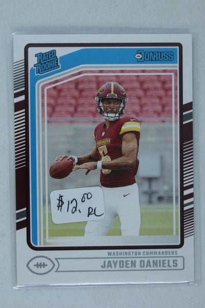 Jayden Daniels 2024 Panini Donruss - Rated Rookie Rookie Card