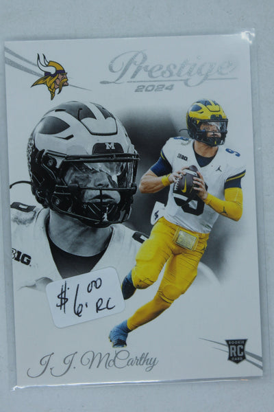 J.J. McCarthy 2024 Panini Prestige Rookies -  Rookie Card
