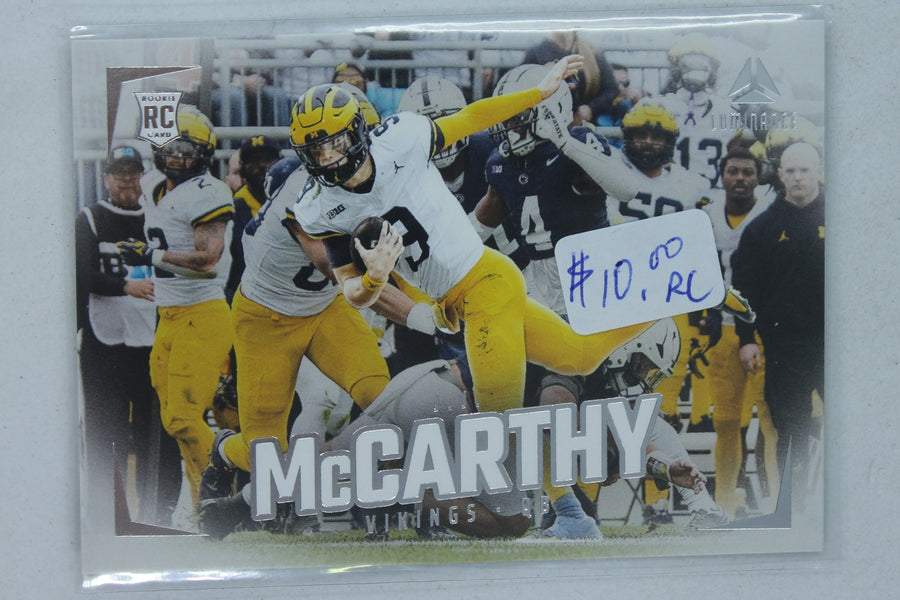 J.J. McCarthy 2024 Panini Luminance Rookies -  Rookie Card