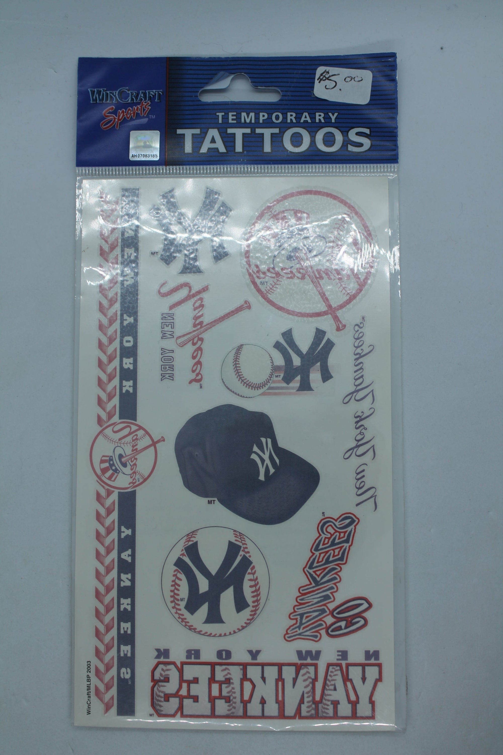 MLB New York Yankees Temporary Tattoos