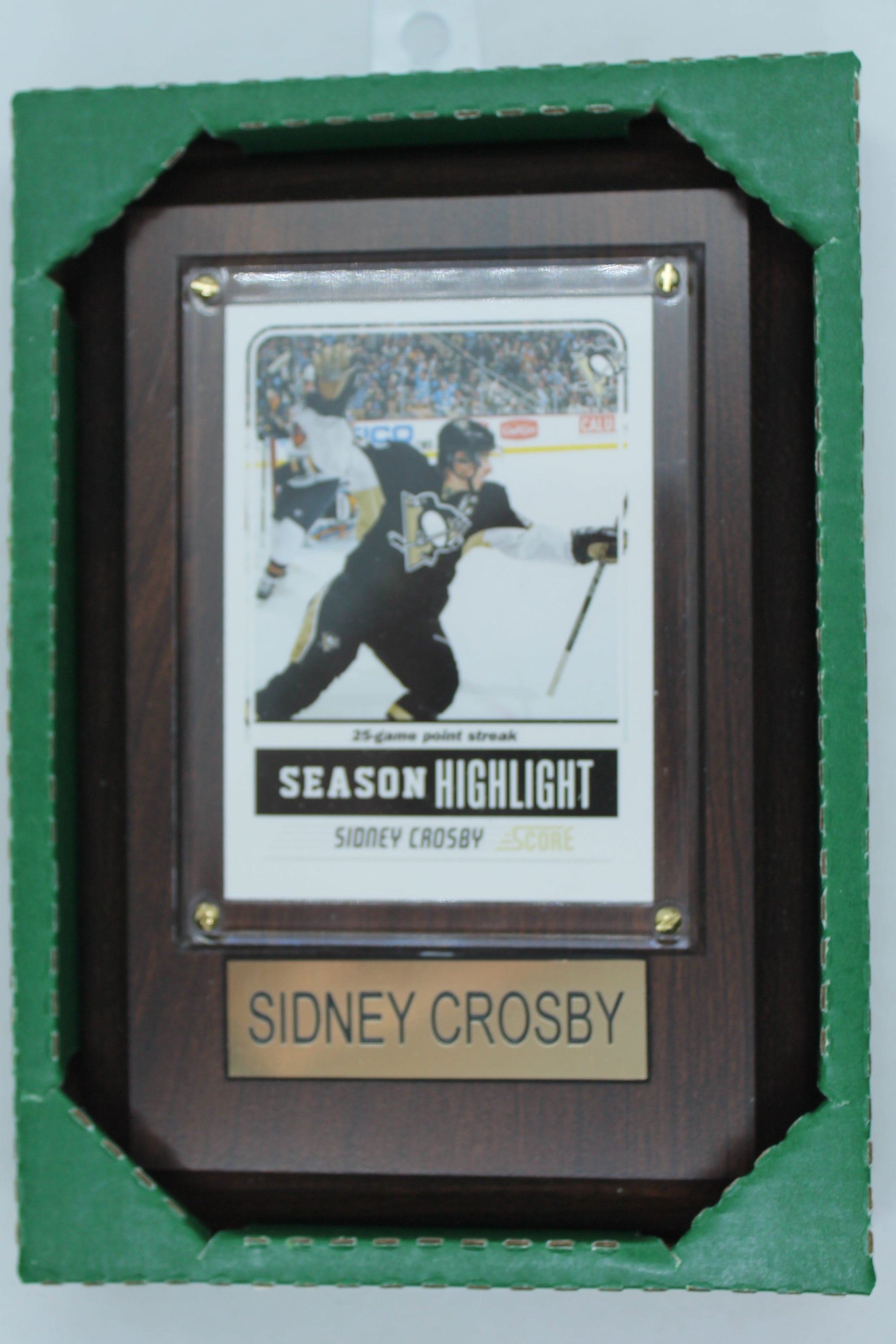 NHL Pittsburgh Penguins Sidney Crosby Plaque with card