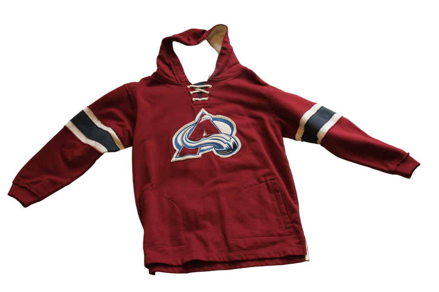 NHL Colorado Avalanche CCM Vintage Apparel Youth Lacer Hoodie