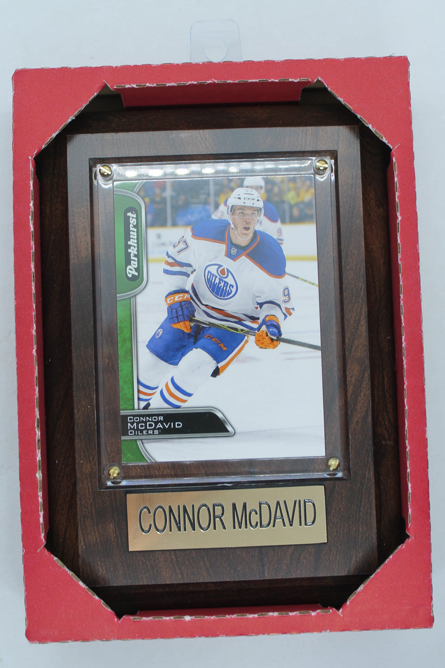 NHL Edmonton Oilers Connor McDavid Plaque with Card