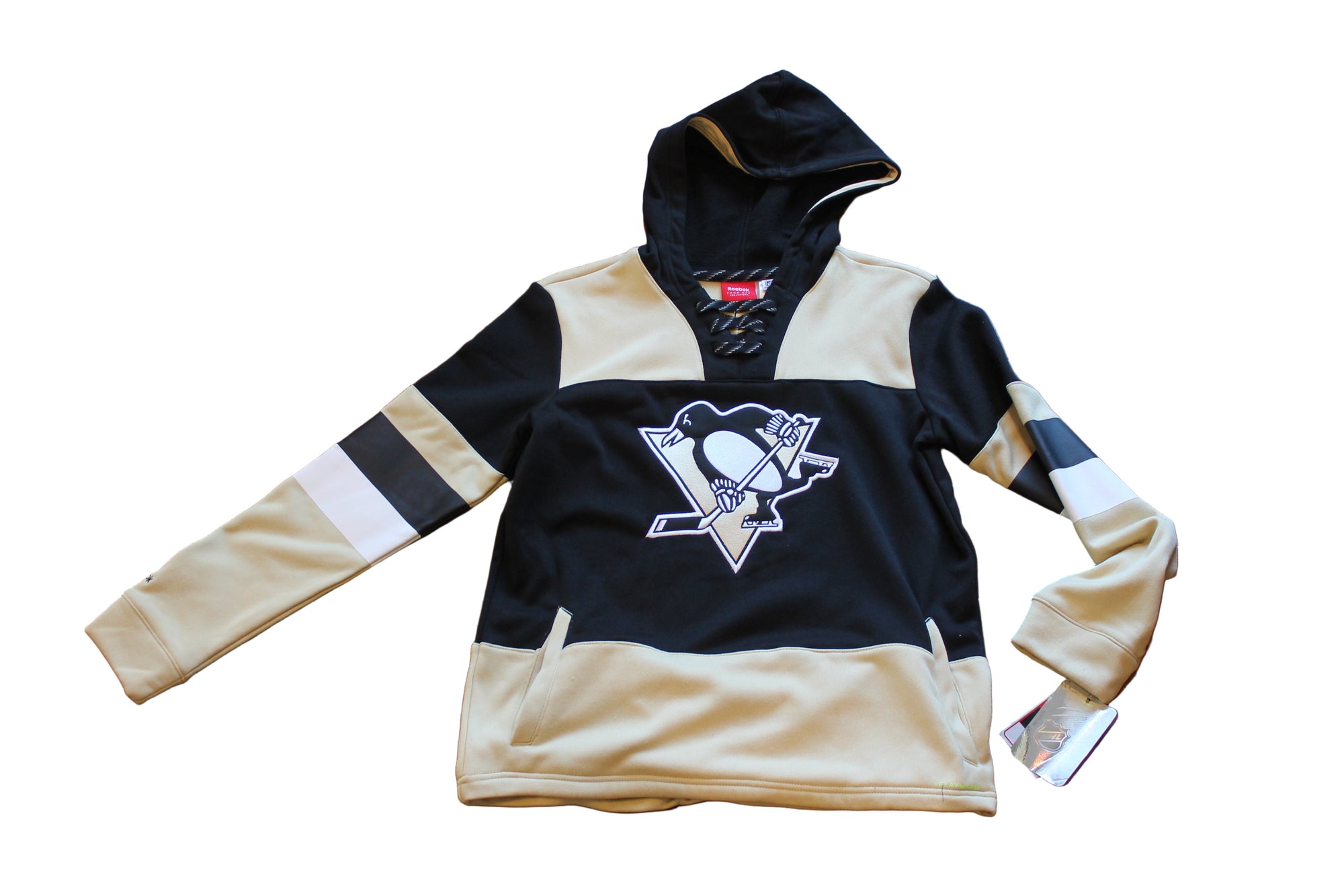 NHL Pittsburgh Penguins Reebok Face Off Youth Lacer Hoodie