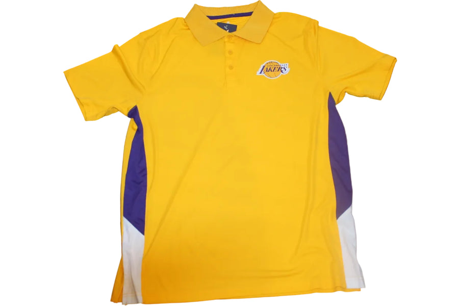 NBA Los Angeles Lakers Men's Fanatics Golf Shirt - Yellow