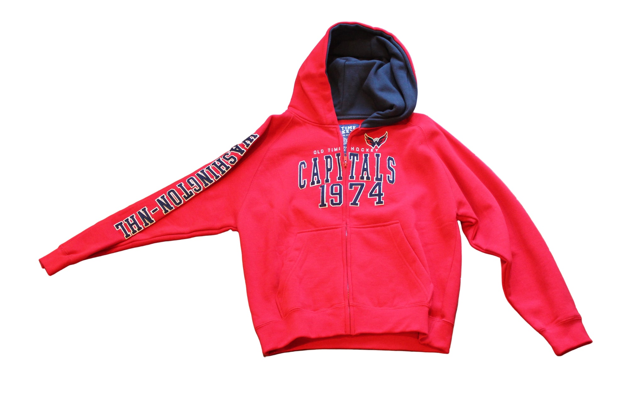 NHL Washington Capitals Old Time Hockey Futures Collection Youth Zip-Up Hoodie
