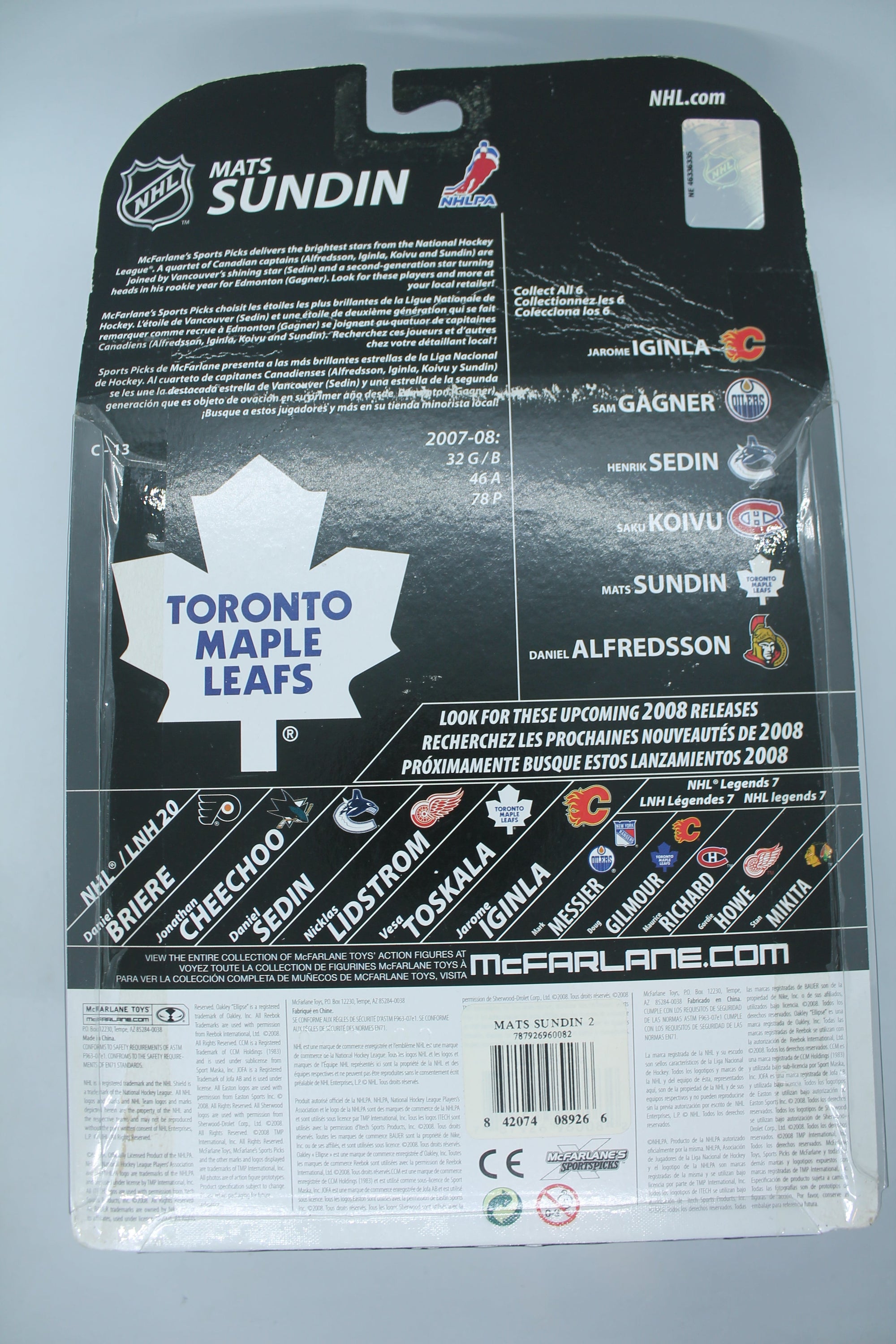 Mats Sundin MCFARLANE - NHL SERIES 20 - Toronto Maple Leafs - All Star