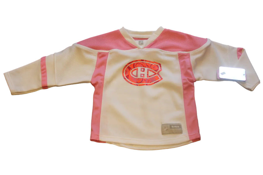 NHL Montreal Canadiens Kids (4-7) Girl's Reebok Jersey - Pink