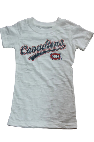 NHL Montreal Canadiens Youth Girl's Bling Tee