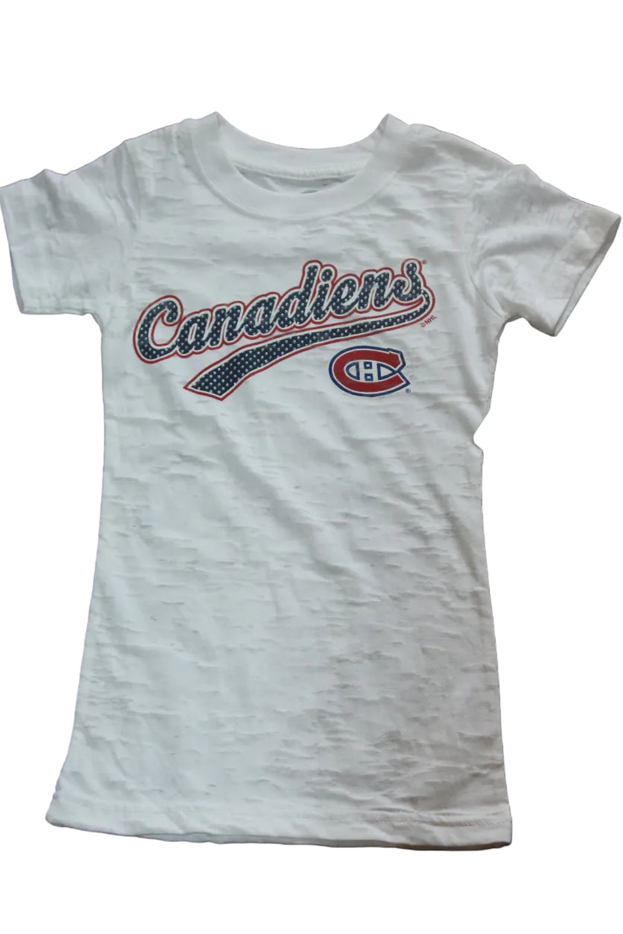 NHL Montreal Canadiens Youth Girl's Bling Tee