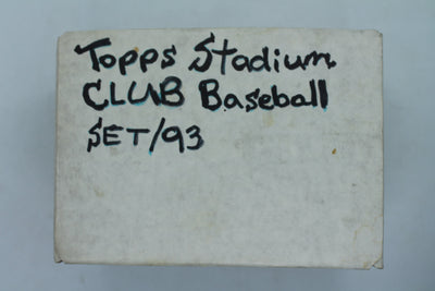 1993 Stadium Club Series 1 - SET (Cards 1-300) Includes Clemens, Bonds, Maddux