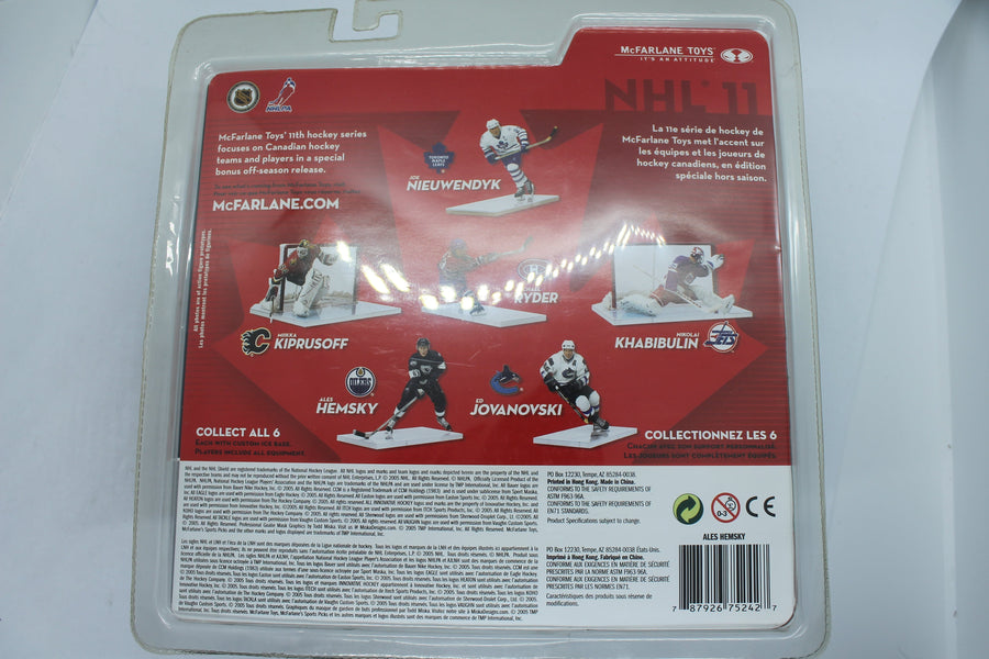Ales Hemsky 2005 McFarlane Toys NHL Sport Picks Series 11 Action - Yellowed Clamshell