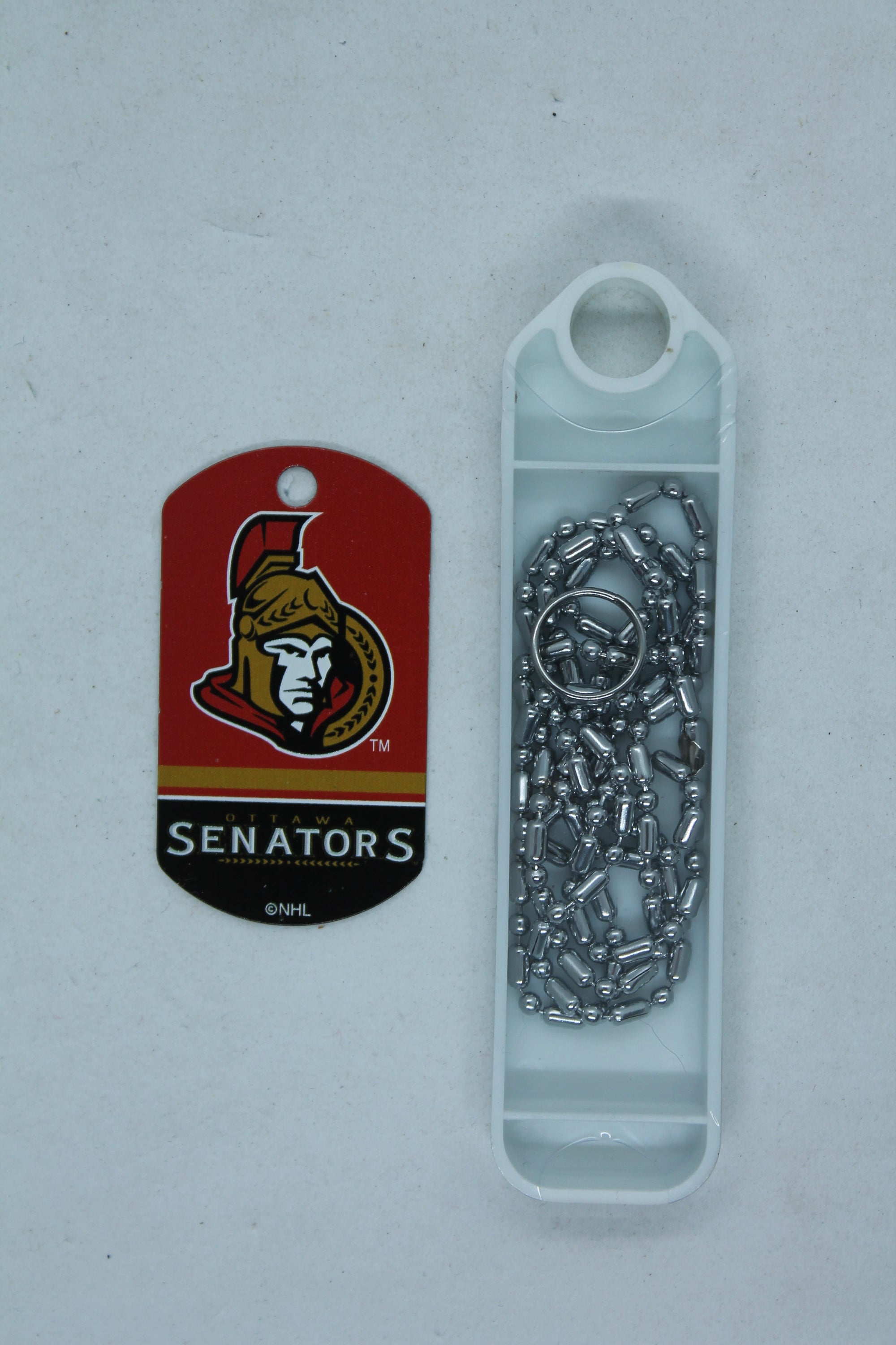 NHL Ottawa Senators Sports Team Logo Dog Tag Necklace
