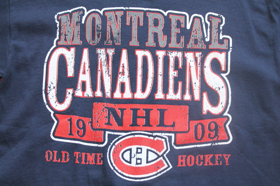 NHL Montreal Canadiens Youth Retro Old Time Hockey Tee