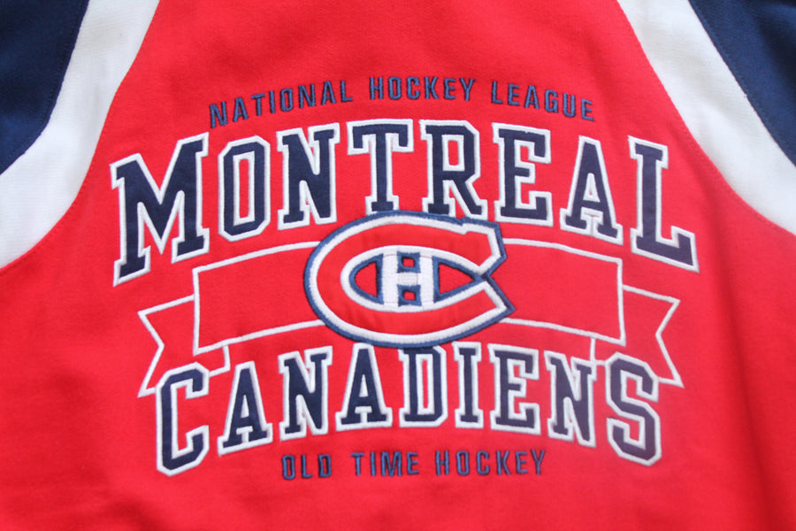 NHL Montreal Canadiens Youth Old Time Hockey Fleece Hoodie - Large