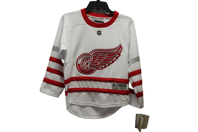 NHL Detroit Red Wings Youth Reebok White Centennial Away Jersey