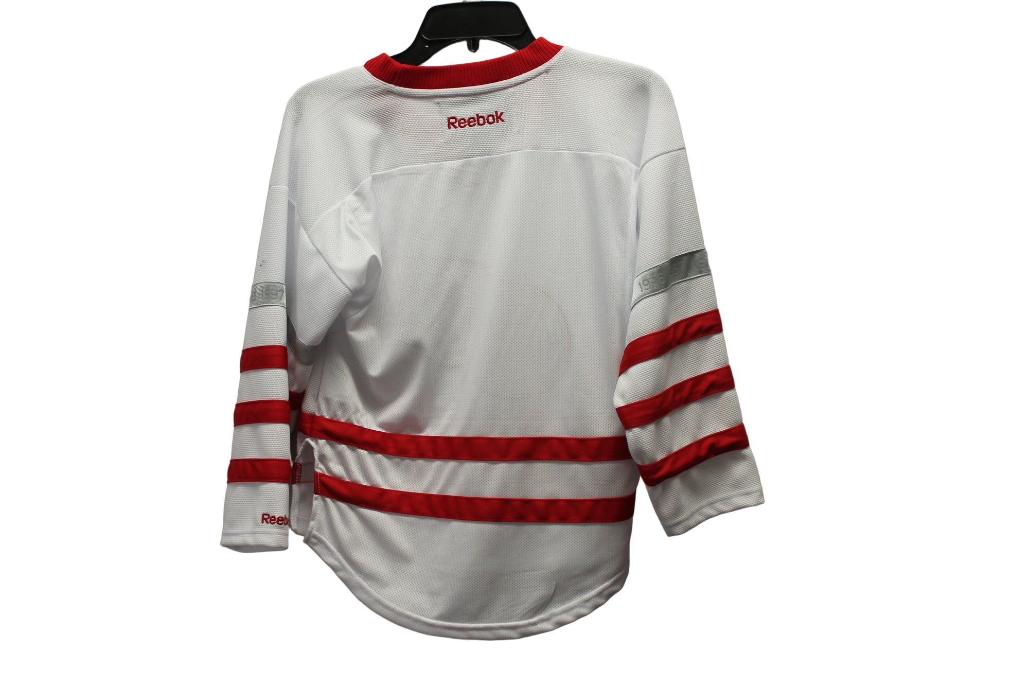 NHL Detroit Red Wings Youth Reebok White Centennial Away Jersey