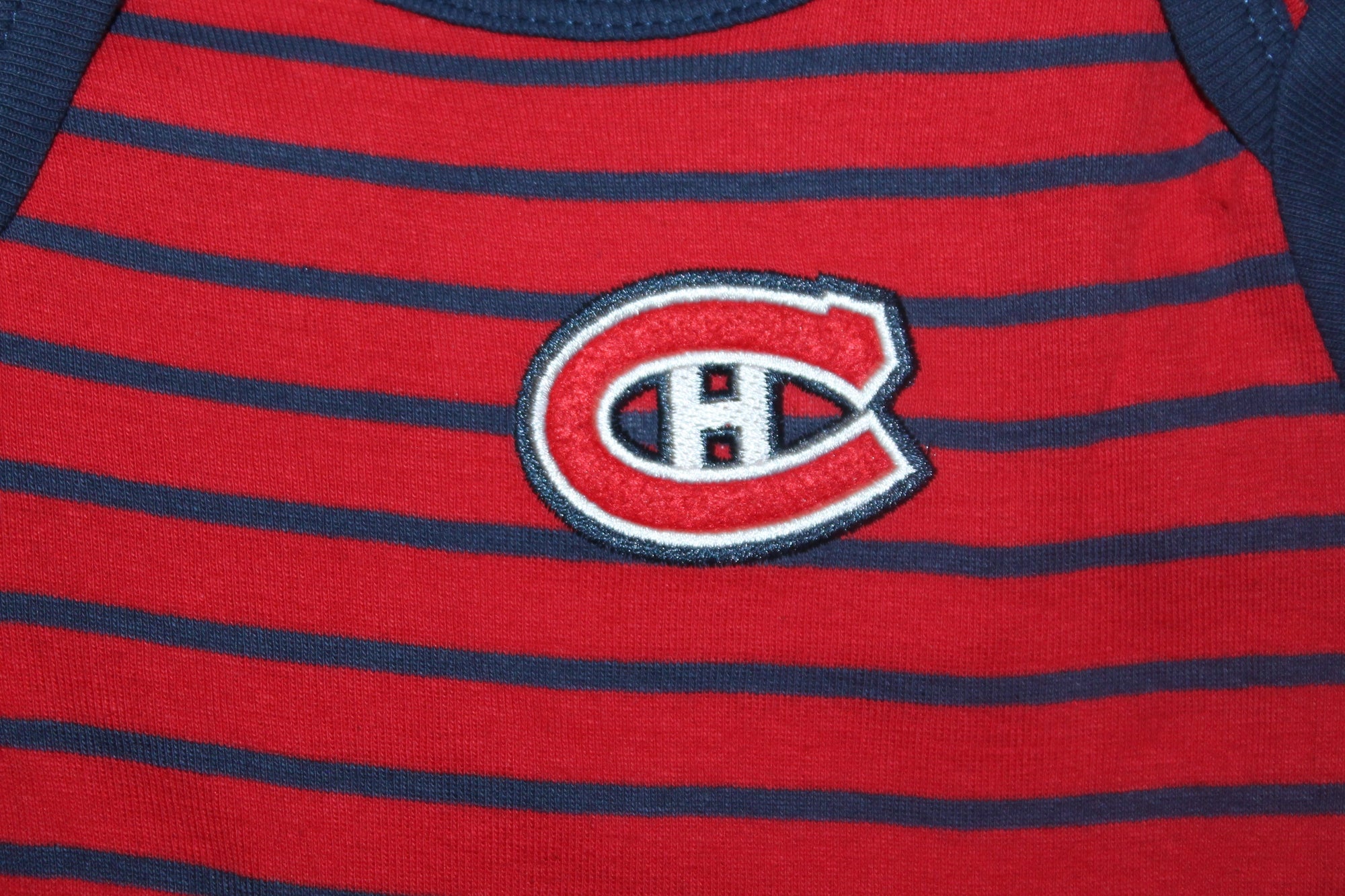 NHL Montreal Canadiens 3 piece Old Time Hockey Infant Big Boys Bodysuit/Onesie Set