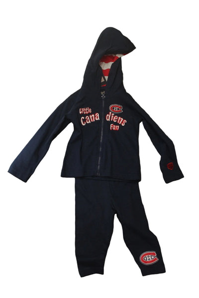 NHL Montreal Canadiens 3 piece Old Time Hockey Infant Lightweight Track Suit/Onesie Set