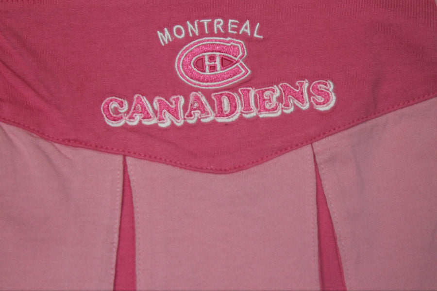 NHL Montreal Canadiens Reebok Infant Girl's Pink Dress Bodysuit/Onesie