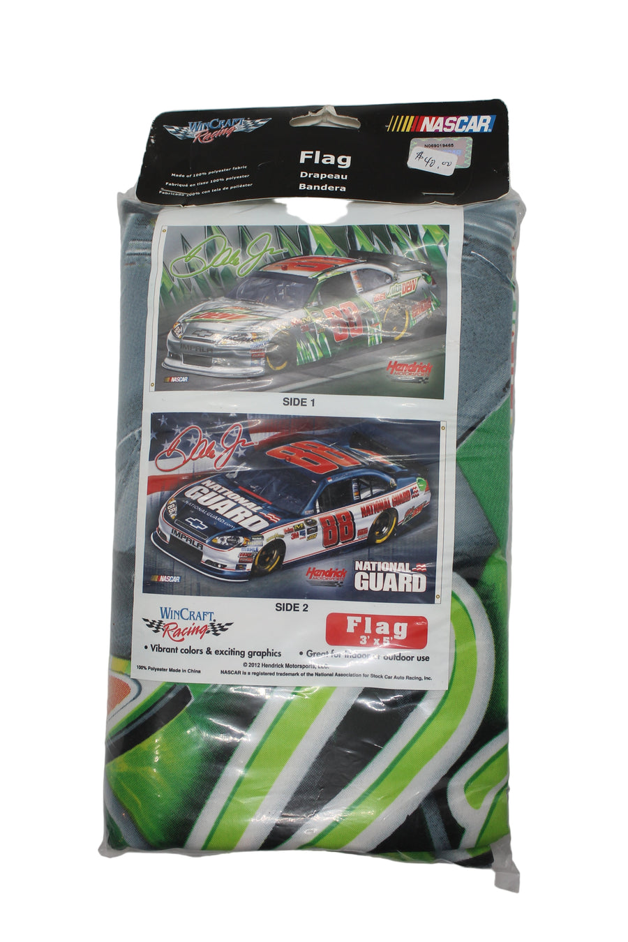 NASCAR Dale Earnhardt Jr. #88 National Guard/Mountain Dew 2 Sided 3' x 5' Flag