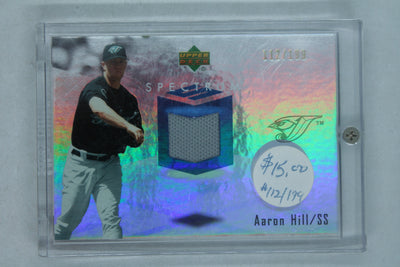 Aaron Hill 2007 Upper Deck Spectrum - Swatches #SSW-AH Aaron Hill #112/199