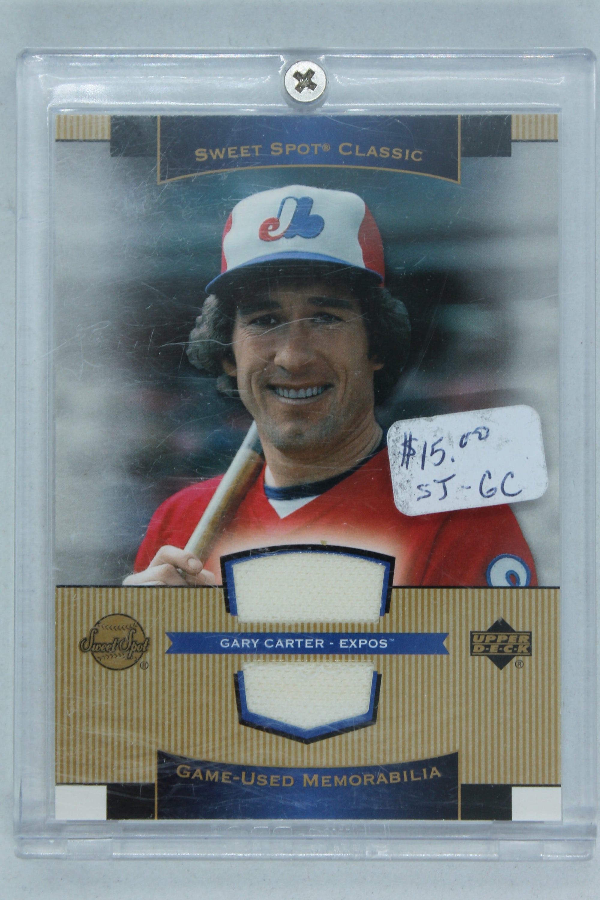 Gary Carter 2003 Upper Deck Sweet Spot Classic Game Used Memorabilia #SJ-GC