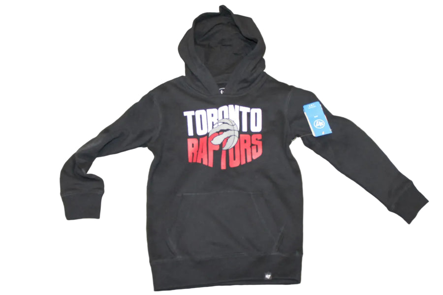 NBA Toronto Raptors '47 Brand Youth Hoodie - Black - Small