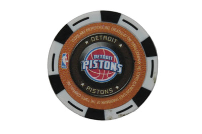 NBA 2005-06 Rasheed Wallace NBA Topps Poker Chip White/Black - Pistons