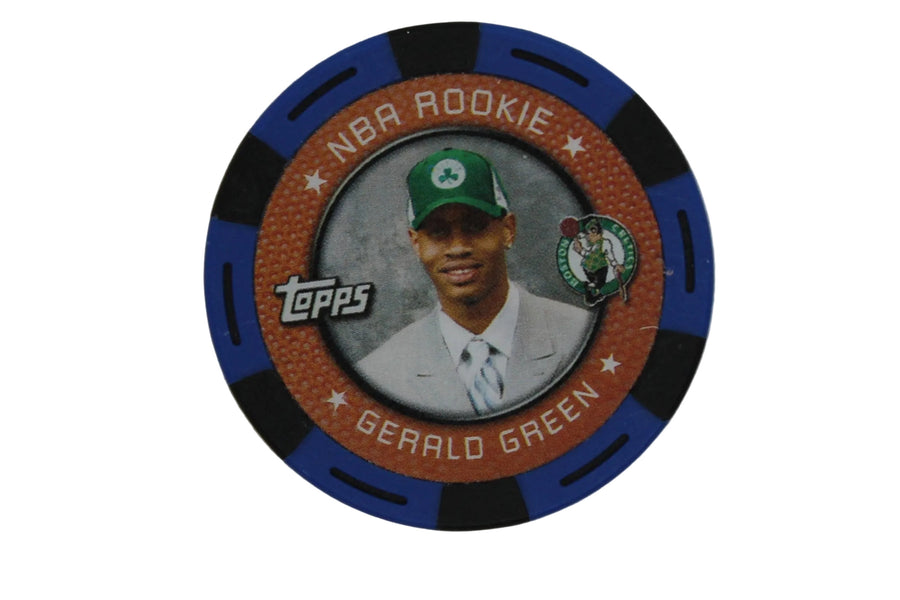 NBA 2005-06 Gerald Green NBA Topps Rookie Poker Chip Blue/Black - Celtics